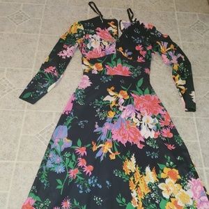 VINTAGE maxi bold floral dress by THE COMPANY